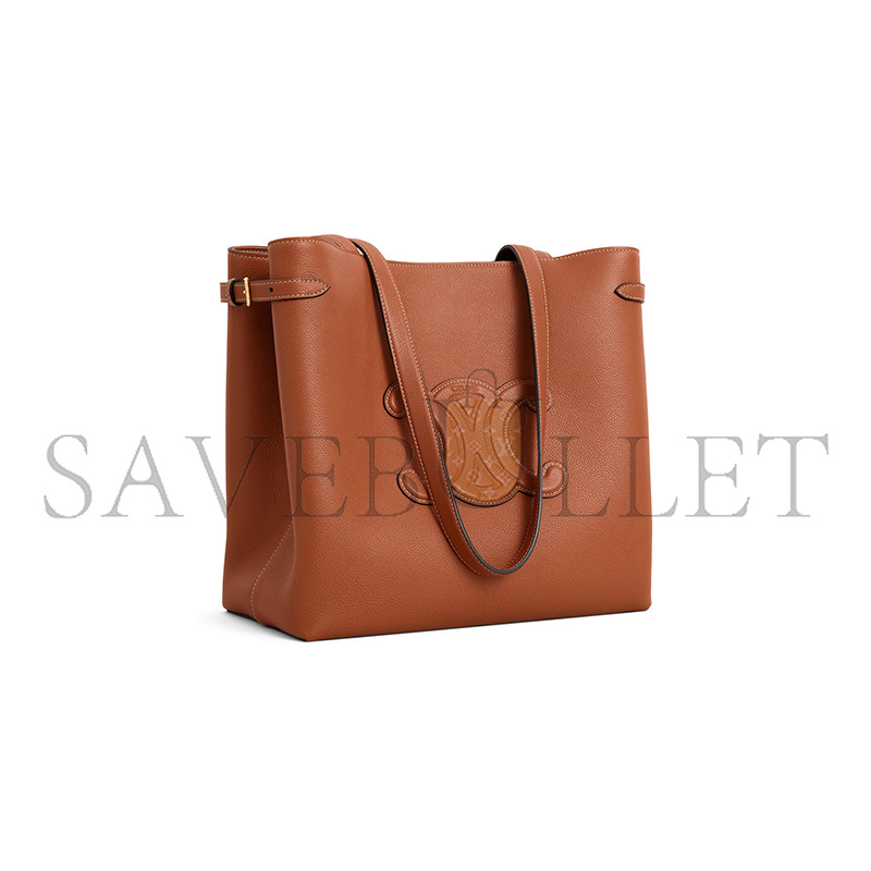 CELINE MEDIUM CABAS ANAÏS CUIR TRIOMPHE IN GRAINED CALFSKIN 121733ENY.04LU (54*29.5*15cm) CELINE MEDIUM CABAS ANAÏS CUIR TRIOMPHE IN GRAINED CALFSKIN 121733ENY.04LU (54*29.5*15cm)